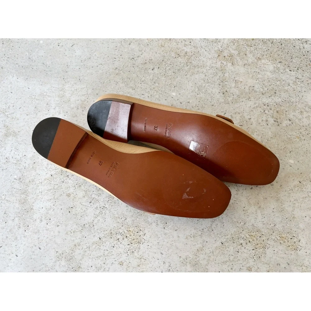 PRADA Women’s Leather Loafers size 37 EU - Picture 9 of 10